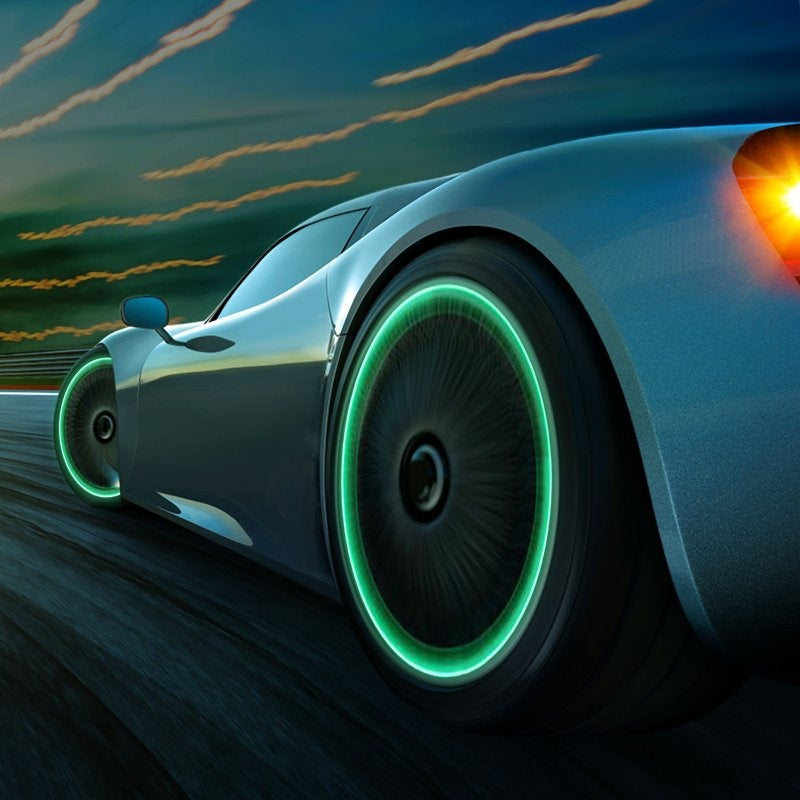 Car luminous tire valve cap